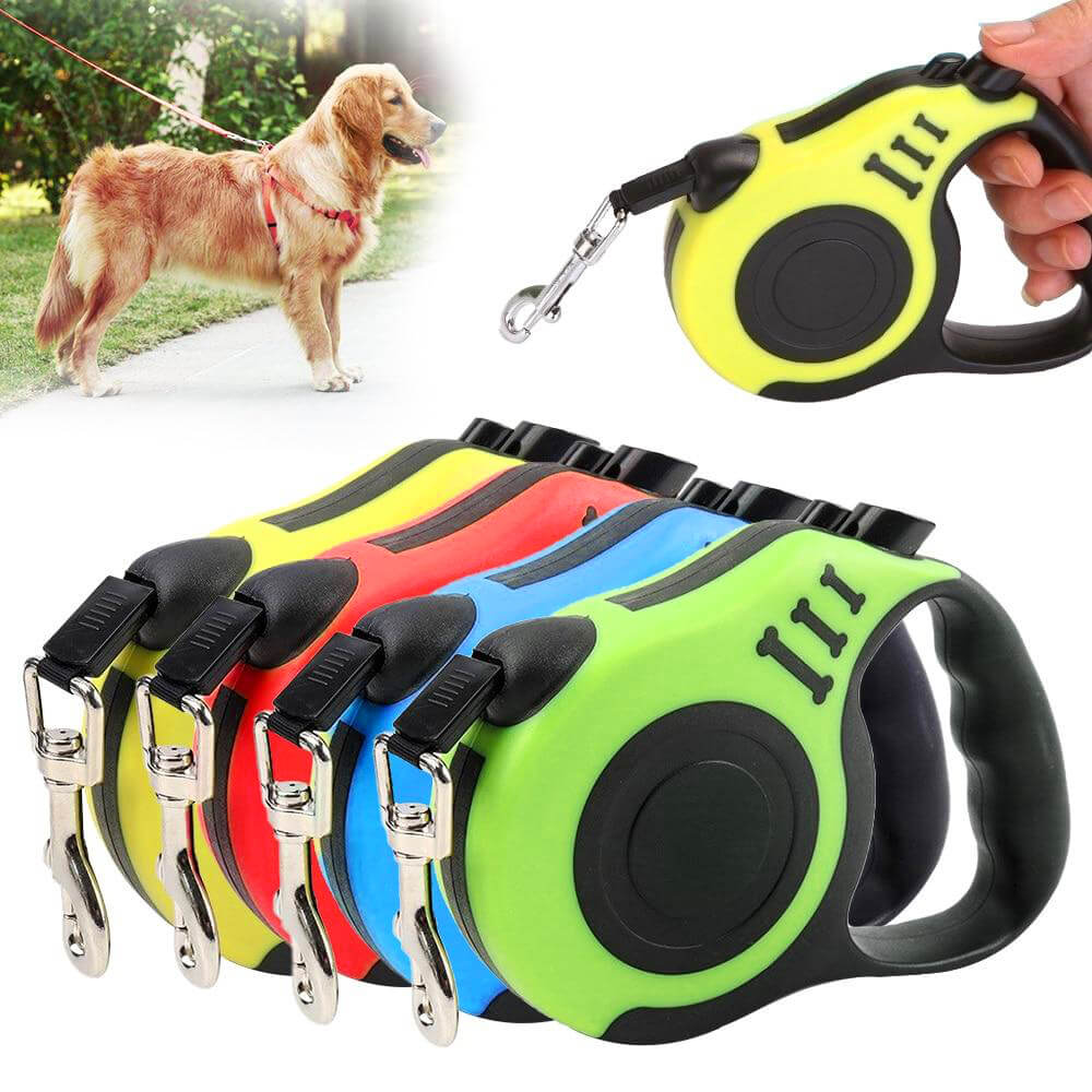 3/5M Durable Dog Leash, Automatic Retractable in Nylon